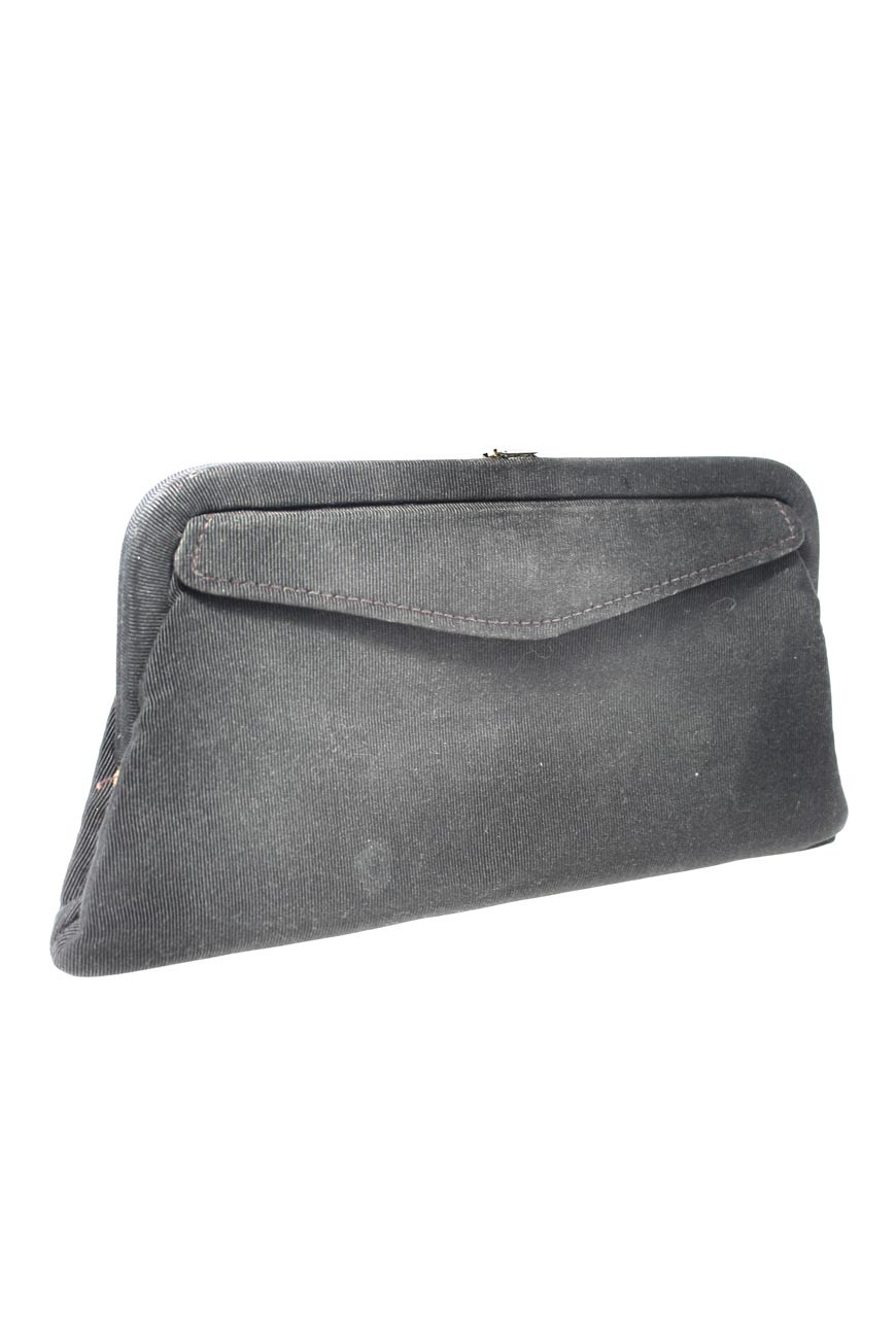 Black Clutch Bag - Vintage Evening Bags - 1940s handbag