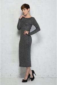 French Connection Bianca Lurex Midi Dress