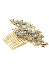 Vintage Gold Hair Comb