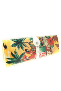 Vintage Hawaiian Print Clutch