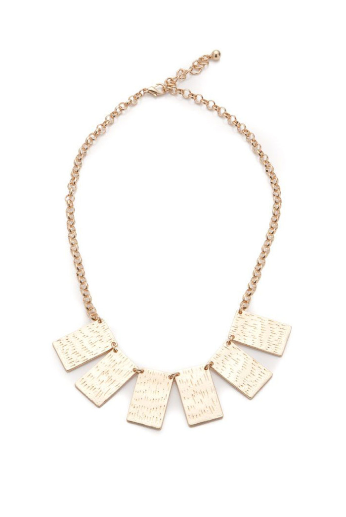 Gold Square Necklace