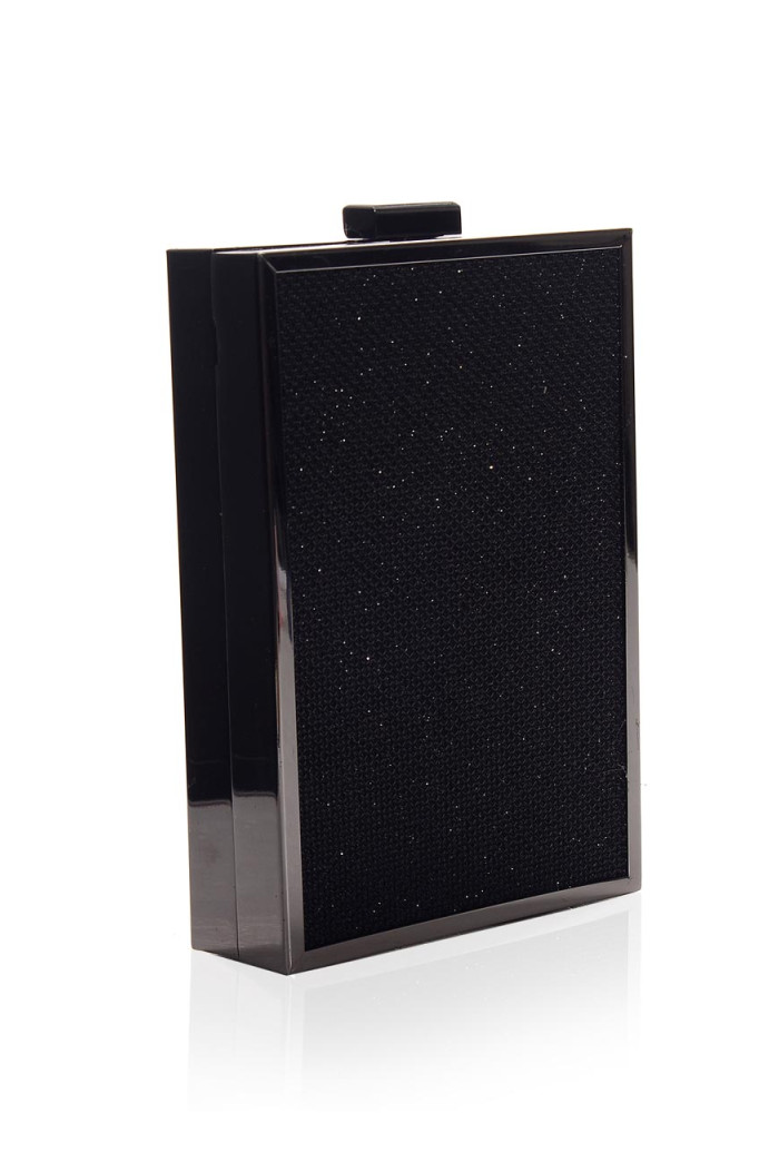 Metallic Black Clutch