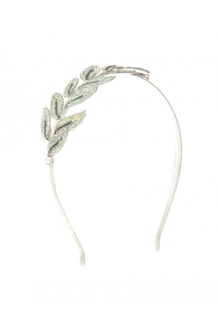 1920s Silver Leaf Headband