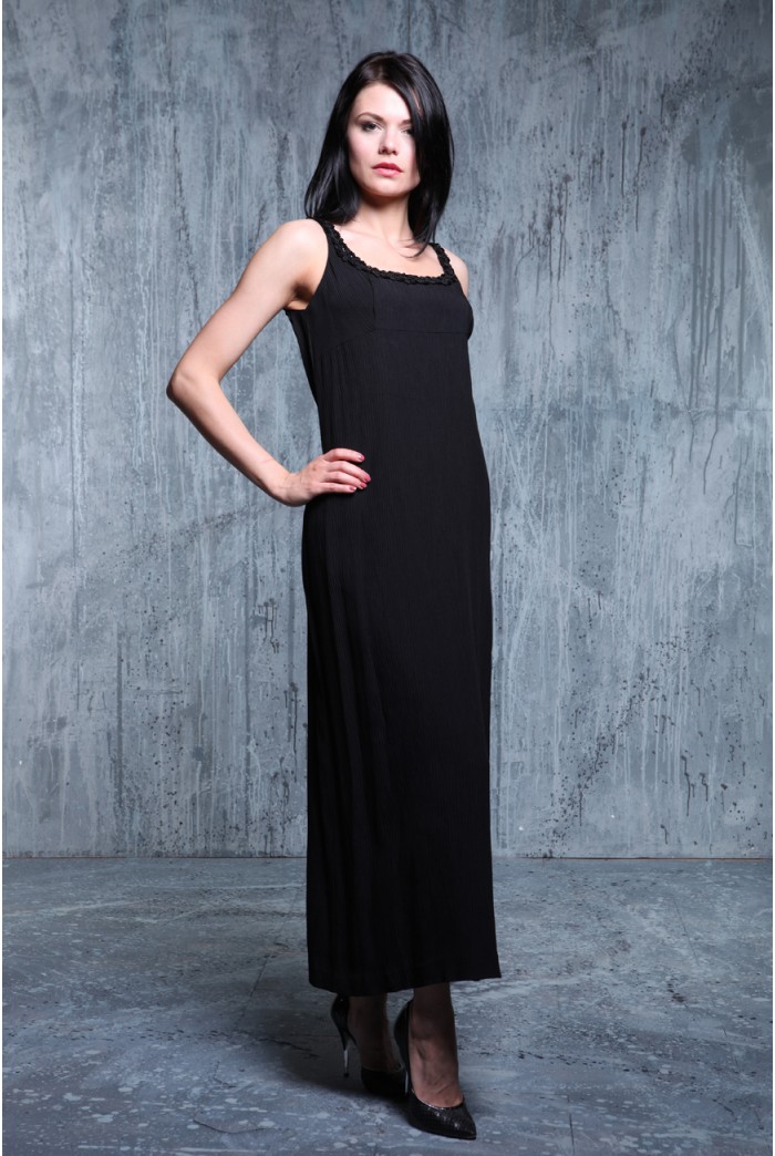 Vintage 1930s Black Evening Dress