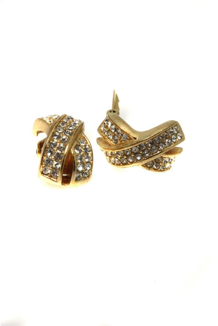 Vintage Dior Crystal Earrings