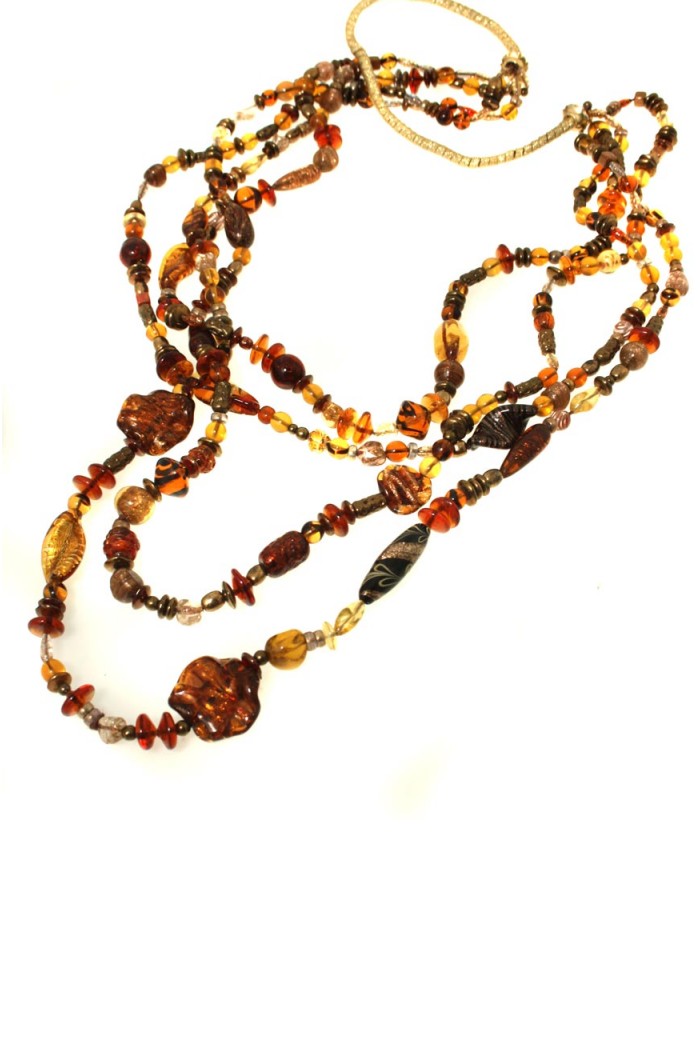 1970s Amber Beads