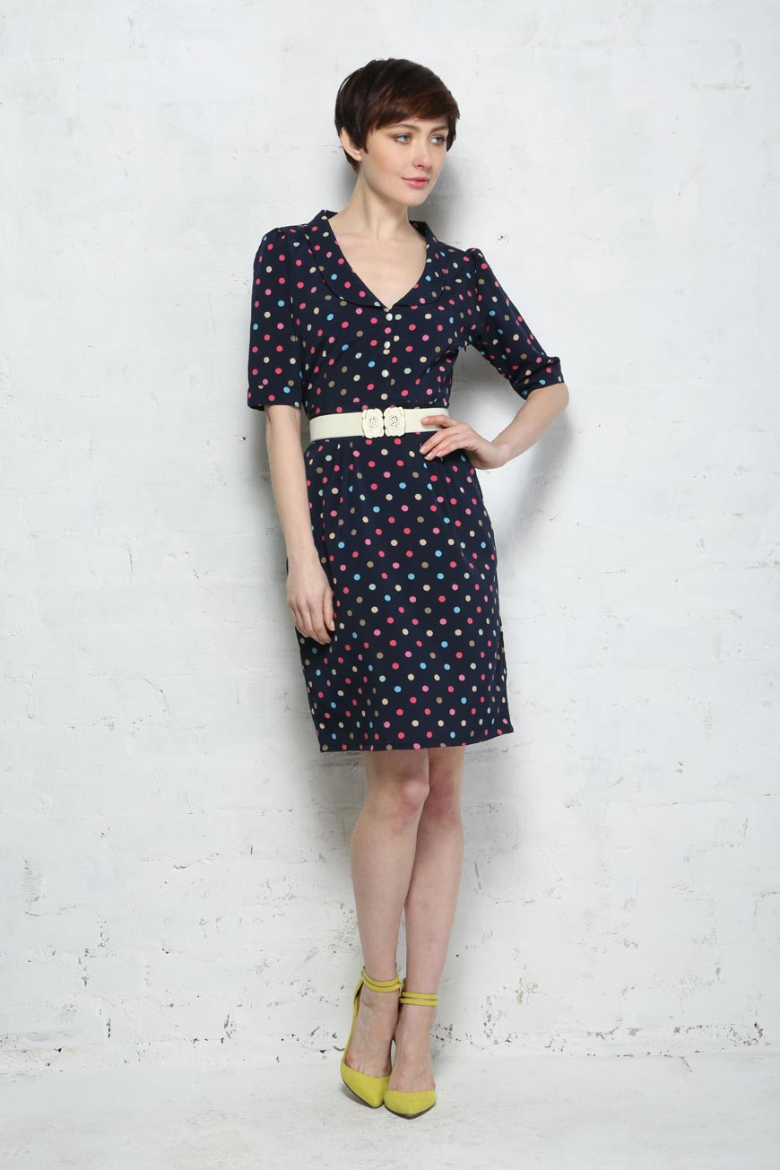 Trollied Dolly Polka Dot Dress Spotty Tea Dress